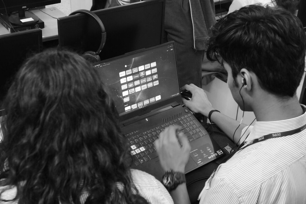 programming students in class